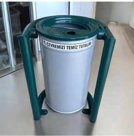 Resim Dış Mekan Çöp Kovası Sgc07b, Metal Sallanır 30l-338 Çok Renkli 