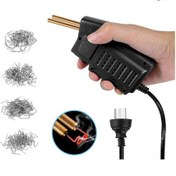 Resim Aubyhe Küçük El Tipi Plastik Kaynak Makinesi - Otomobil Tampon Çatlak Tamiri - 200 Adet Kaynak Çivi İçeren Siyah Au Tipi 