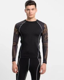 Resim Punch Rashguard Fitness Ve Salon İçin Spor Kıyafeti 134841396 Siyah 