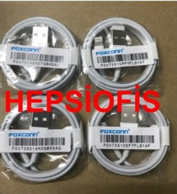 Resim Foxconn Lightning Apple iPhone Uyumlu 5 6 7 8 Şarj Veri Aktarım Kablo 