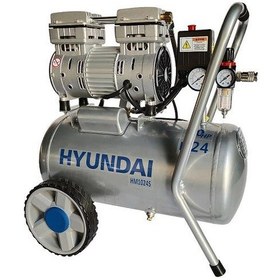 Resim Hyundai HM1024S Hava Kompresörü Sessiz & Yağsız 750W 24 L 