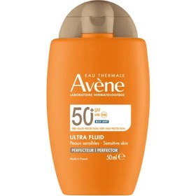 Resim Avene Ultra Fluid Perfector SPF50+ Cilt Tonu Eşitleyici Çok Yüksek Korumalı Güneş Kremi 50 ml 