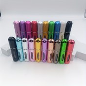 Resim 20'li 5ML Yenilenebilir Mini Parfüm Püskürtücü, Karışık Renk Metal ve Plastik Şişeler, Kokusuz Taşınabilir Seyahat Örnek Kapları, BPS-Free, Erkek ve Kadınlar için İdeal Hediye 
