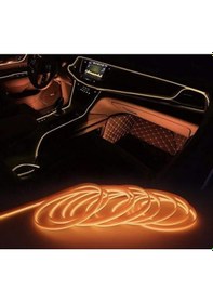 Resim Araç Içi Neon Şerit Led 3 Metre Turuncu (Torpido Ledi) (527438845) 