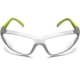 Resim Badem10 Bisiklet Gözlüğü Şeffaf Yüz Ayarlı Motorcu Rüzgar Korumalı Gözlük Yeşil Saplı Uv Koruyucu 