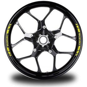 Resim Suzukı Yazılı Kısa Dış Şerit 8'Li Jant Sticker Modeli 