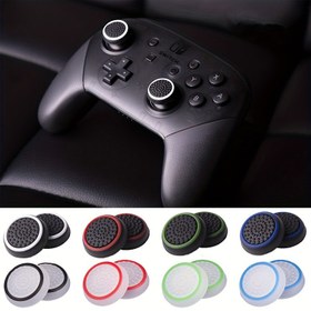 Resim Controller Thumb Silicone Stick Grip Cap Cover For PS3 PS4 PS5 XBOX One/360/series X Switch Pro Controllers Game Accessories 