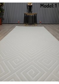 Resim Arbese Premium Halı Yolluk Oturma Odası, Mutfak, Antre Ve Koridor Halısı Krem Arbs1bnyn 