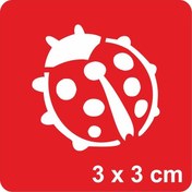 Resim Uğur Böceği-1 Tattoo Geçici Dövme Şablonları Kına Kalıpları 