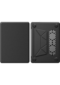 Resim Apple Uyumlu MacBook Air 15 2024 Apple Uyumlu MacBook Deri Kapak - Siyah 