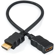Resim BK TeknolojiHDMI 1.4 Erkek-Dişi 3D Full HD Kısa Uzatma Kablosu 50 CM 