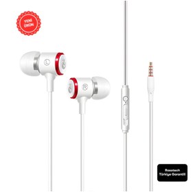 Resim ROSSTECH Rs-50 Pro Mikrofonlu Kablolu Kulak İçi Kulaklık + Özel Taşıma Çantası 