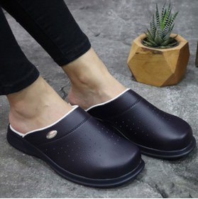 Resim Epilla Lacivert Ortopedik Anatomik Doktor Hemşire Aşçı Terliği 