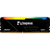 Resim Kıngston Beast, Kf436c18bb2a/16tr, 16gb, 3600mhz, Ddr4, Cl18, Rgb, Desktop Gaming Ram Soğutuculu 