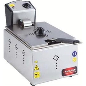 Resim Karacasan Endüstriyel 2500 Watt Tekli 8 Litre Elektrikli Fritöz Krcs.efe.8 