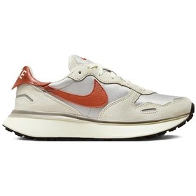 Resim Nike Phoenix Waffle Womens Sneaker Reflektörlü Kadın Günlük Spor Ayakkabı Krem Krem 