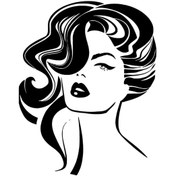 Resim Genel Markalar Vintage Kadın Sticker (Oto-Motor-Laptop-Duvar-Dekor) 10 x 13 cm 