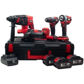 Resim Attlas Atb 21 4'lü Kömürsüz Kombo Set Matkap+taşlama+kırıcı Delici+somun Sıkma 