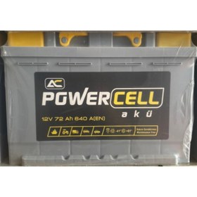 Resim POWERCELL 12v 72 Amper 640 Aen Akü Üretim: 2023 