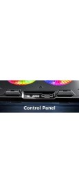 Resim Mcreative GT102 Gaming Laptop Soğutucu, 2200RPM, Rgb Işıklı, LED Display, Notebook Soğutucu Stand 