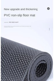 Resim Blue Home NEW Banyo Duş Havuz Zincir Mat Paspas Kaydırmaz Pvc Paspas / GRİ / EBAT: 90 cm x 1 MT 