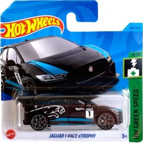 Resim Hot Wheels Tekli Araç Jaguar I-Pace E Trophy HKH60 Metal Oyuncak Araba 1:64 Ölçekli 