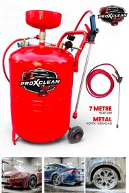 Resim PROXTECH Premium Kalite 100 Litre Köpük Püskürtme Proxclean Köpük Tankı 7 Metre Hortum Metal Tabancalı 