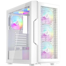 Resim 1st Player Trılobıte T7 Beyaz 650w 80+ Argb 4x12cm Fan Temperli Cam Mesh Usb 3.0 Atx Kasa 