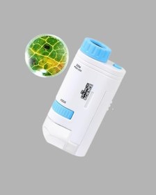 Resim Led Işıklı Mikroskop 80x 200x Zoom Eğitici Bilim Seti Ve Taşınabilir 