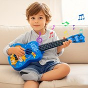 Resim Erkek ve kız çocuklar için eğlenceli ve eğitici müzik aleti olan Mini Ukulele Oyuncu Gitarı, mükemmel doğum günü, Noel ve Cadılar Bayramı hediyesi 