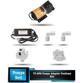 Resim Sumarkt Su Arıtma Cihazı Pompa 75 Gpd Motor Yenileme Kiti 