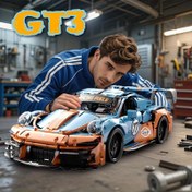 Resim 1500+ Parça GT3 RS Yarış Modeli Yapı Blokları Seti, Ünlü Spor Araba Tuğla Kiti, Yaratıcı DIY Montaj, 14 Yaş ve Üstü Gençler İçin Mükemmel Seçim, Noel/Yeni Yıl/Doğum Günü/Parti/Sevgililer Günü için En İyi Hediye 