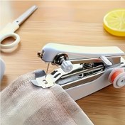Resim 1 Adet Taşınabilir El Tipi Dikiş Makinesi - Ayarlanabilir Gerilim Topuzu ile Kompakt Manuel Dikiş Aracı, Elektrik Gerektirmez, Hızlı Tamirler, DIY, Giyim ve El İşleri için İdeal, Taşınabilir Dikiş Makinesi, DIY Dikiş Aracı, Kompakt Tasarım, Dayanıklı Yapı 