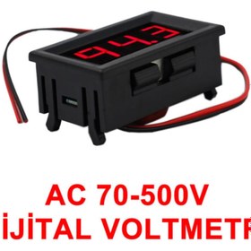 Resim Genel Markalar 0.56' Ac 70-500v Dijital Kırmızı Voltmetre Iki Telli Panel Tip 