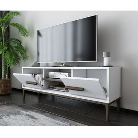 Resim Eslem Tv Ünitesi Beyaz Ceviz Beyaz - Ceviz 