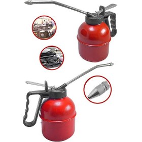 Resim Profesyonel Endüstriyel Kırmızı Metal Yağdanlık 500Cc 