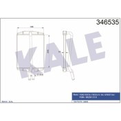 Resim Oto Radyatör 346535 Kalorifer Radyatörü Ka 01- Puma 97- / Mazda 121 Iıı 96- Brazıng 