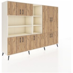 Resim Hyperion Dolap 14 Raflı 9 Kapaklı 220x44x163 Aytaşı-çam/aytaşı Atlas Çam/aytası - Aytası 
