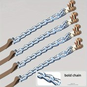 Resim 10 Adet Uygun Kaymaz Kar Zinciri Örgülü Metal Tasarım - Kar, Dağ ve Çöllerde Güvenli Sürüş için Dayanıklı Demir Yapı - Buz Kırma & Tırmanma Yeteneği 