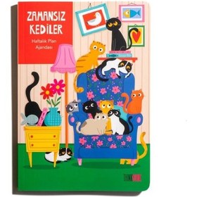 Resim Melimelek Kediler Zamansız Ajanda 1 Tb-022 Çok Renkli 