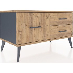 Resim Hyperion Şifonyer 3 Çekmeceli 88x44x48 Antrasit-çam Çam 