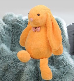 Resim Uyku Arkadaşım Uzun Kulak Bunny Peluş Tavşan 65 Cm Turuncu 