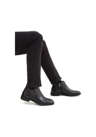 Resim Tamer Tanca Erkek Hakiki Deri Siyah Klasik Bot 205 5253 Erk Bot Sk21-22 Sıyah Siyah 