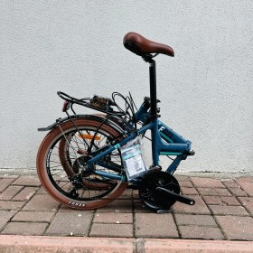 Resim Bianchi F021 20 Jant 21 Vites Katlanır Bisiklet Koyu Mavi - Celeste 