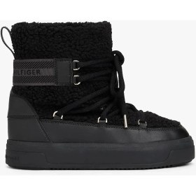 Resim Tommy Hilfiger FAUX SHEARLING SNOWBOOT Siyah Kadın Kar Botu 