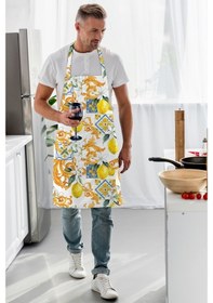 Resim Adawall Limon Tasarımlı Mutfak Önlüğü 