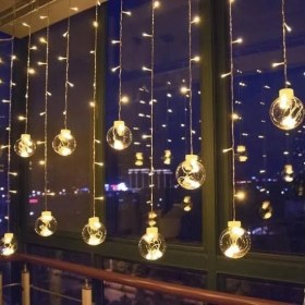 Resim ANV Top Dekorlu Animasyonlu Perde LED Işik 3 Metre 