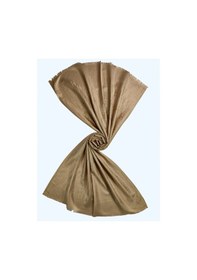 Resim Mim Eşarp Işıl İpek - H Desen Kaşmir İpek Şal 75x190 Cm Gold 