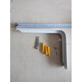 Resim Drl 190X260 mm Beyaz Raf Altı - Destek 4 Adet + Dübel Vida 