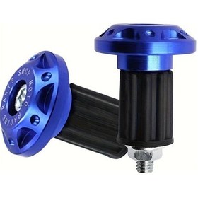 Resim Willowhaven 2 Adet Mavi Motosiklet Gidon Ucu Tıkacı Seti Aksesuar Kapak 